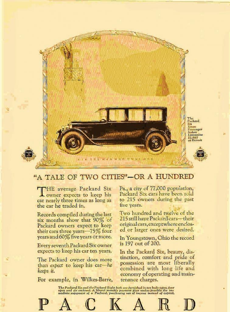 1925 Packard Auto Advertising